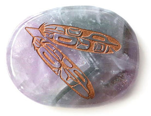 Spirit Stone - Amethyst Eagle Feathers