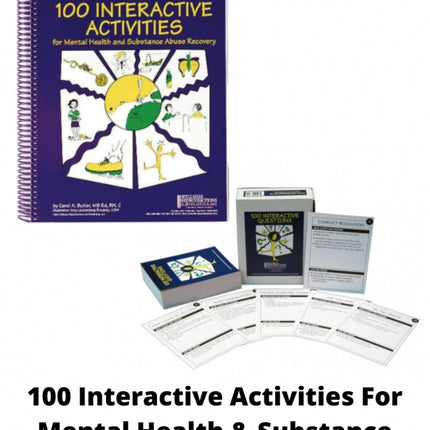 100 Interactive Activities For Mental Health & Substance Abuse Recovery Set