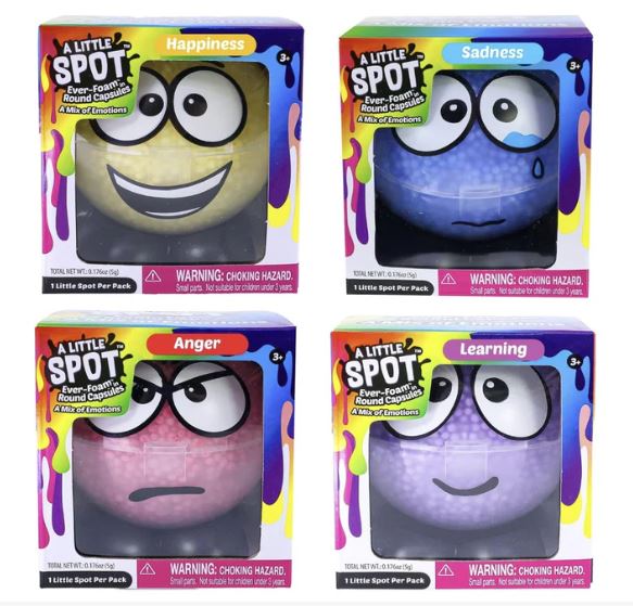 A Little SPOT Ever Foam Slime Balls Capsules Pack - 4 Unique (Random Pack)