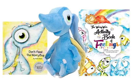Don't Feed The WorryBug + Wince Plush + Activity Book