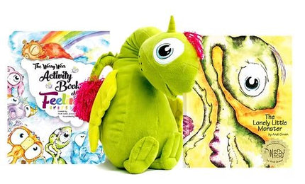 The Lonely Little Monster + Nola Plush + Activity Book