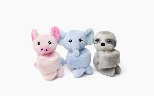 Hug Babies Set 2: Sloth, Pig & Elephant