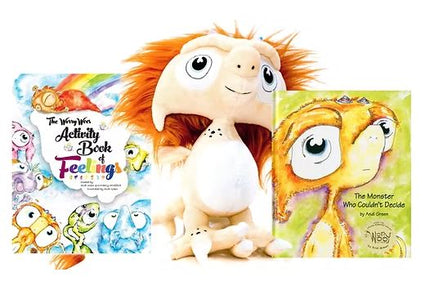 The Monster Who Couldn't Decide + Fuddle Plush + Activity Book