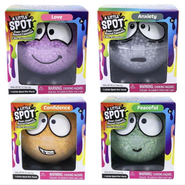 A Little SPOT Ever Foam Slime Balls Capsules Pack - 4 Unique (Random Pack)
