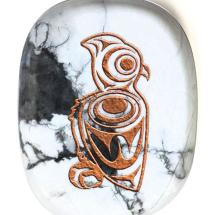 Spirit Stone - Howlite Spirit Owl