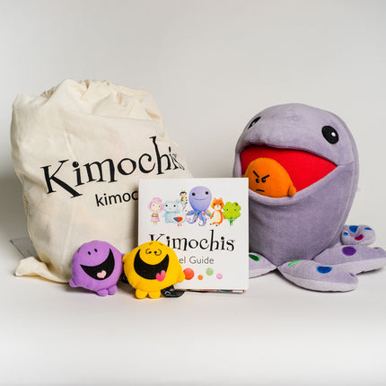 Kimochis® Huggtopus 13" Plush Character in a Canvas Bag