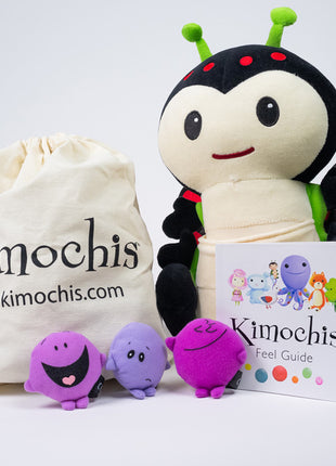 Kimochis® Bug 13" Plush Character in a Canvas Bag