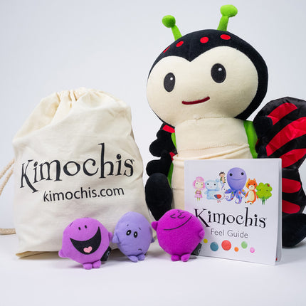 Kimochis® Bug 13" Plush Character in a Canvas Bag