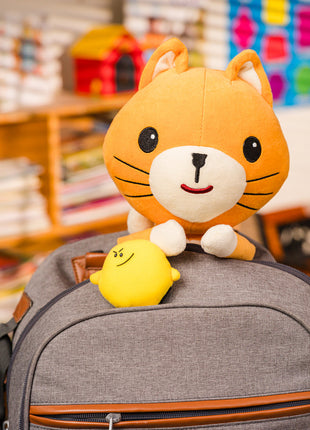 Kimochis® Cat 13" Plush Character in a Canvas Bag