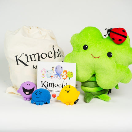 Kimochis® Clover 13" Plush Character in a Canvas Bag