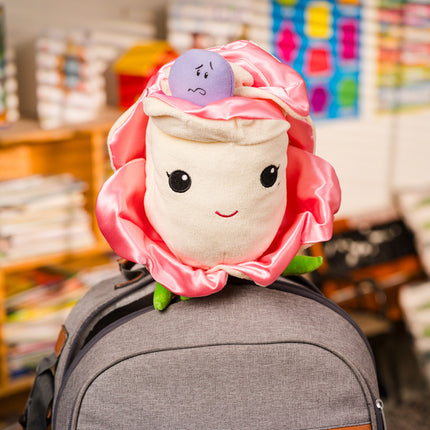Kimochis® Bella Rose 13" Plush Character in a Canvas Bag