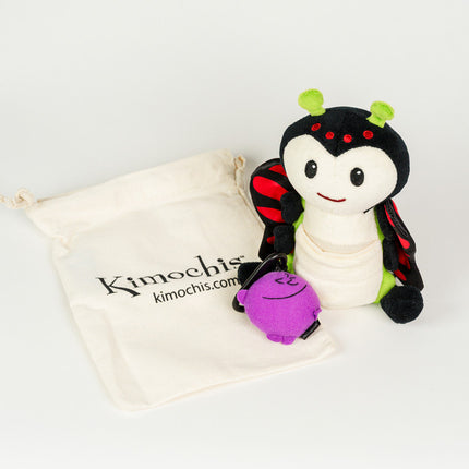 Kimochis® Bug 6" Plush Character in a Canvas Bag