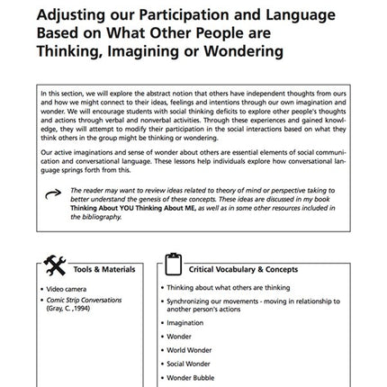 Think Social: A Social Thinking Curriculum for School-Age Students