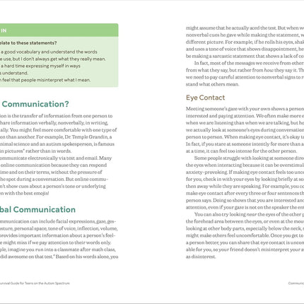 Social Survival Guide for Teens on the Autism Spectrum