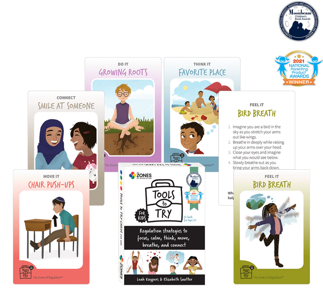 Zones of Regulation: Tools to Try Cards for Kids