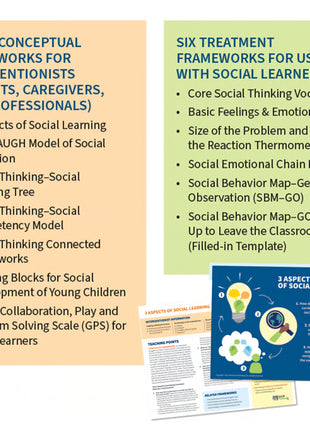 Social Thinking Frameworks  Collection : Core Practical Treatment Frameworks Set 1