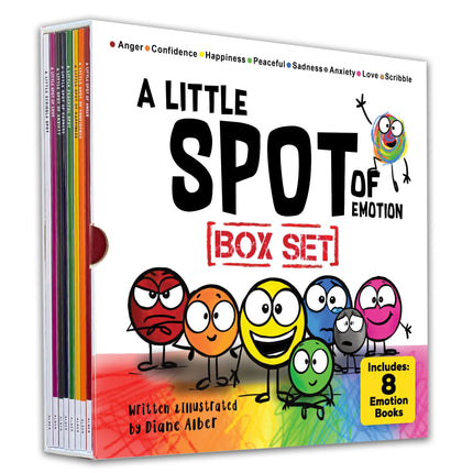 Little SPOT of Emotion Box Set (8 Books: Anger, Anxiety, Peaceful, Happiness, Sadness, Confidence, Love, & Scribble Emotion)