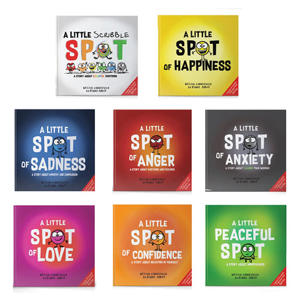 Little SPOT of Emotion Box Set (8 Books: Anger, Anxiety, Peaceful, Happiness, Sadness, Confidence, Love, & Scribble Emotion)
