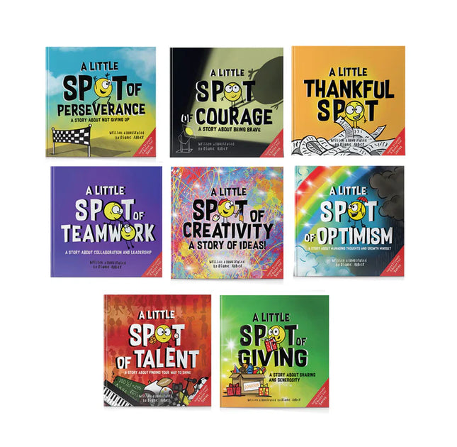 Little SPOT of Life Skills Box Set (8 Books: Courage, Perseverance, Teamwork, Talent, Thankful, Optimism, Creativity, & Giving)