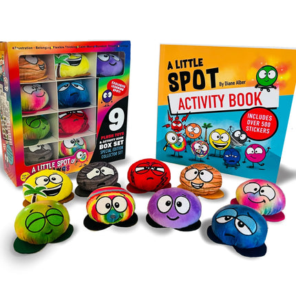 9 Mini Feeling Plush Toys with A Little SPOT of Feelings With Activity Book Box Set