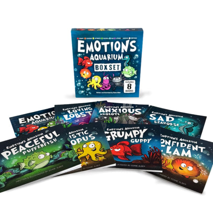 Emotions Aquarium 8 Book Box Set (Books 1-8: Axolotl, Guppy, Clam, Octopus, Lobster, Pufferfish, Seahorse, & Aquarium Crew)