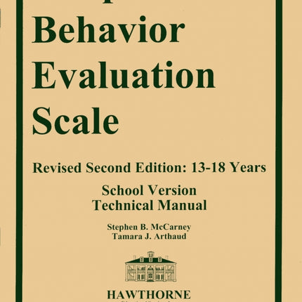 ABES-3: 13-18 School Version Technical Manual