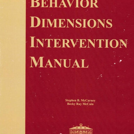 Behavior Dimensions Intervention Manual