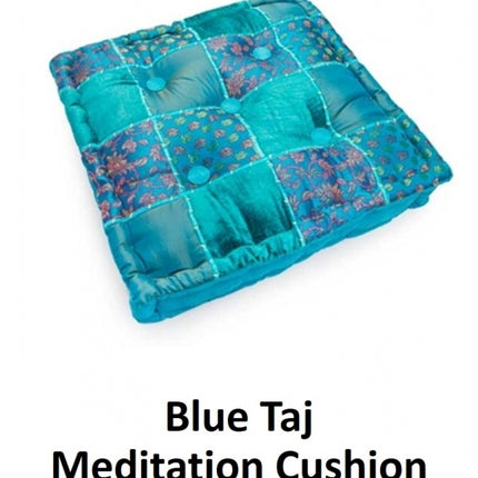 Blue Taj Meditation Cushion Square