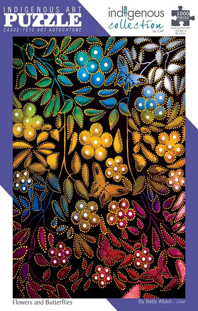 Flowers and Butterflies 1000 Piece Puzzle