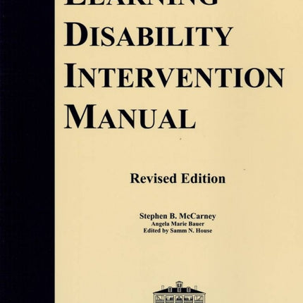 Learning Disability Intervention Manual