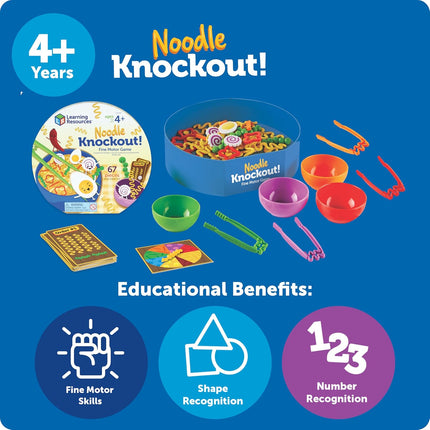 Noodle Knockout Fine Motor Game