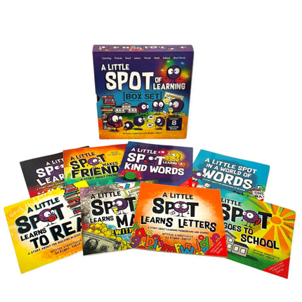 Little SPOT of Learning Box Set (8 Books: Kind Words, Friendship, Learning with Emotions, Goes to School, Letters, Words, Reading, Math)