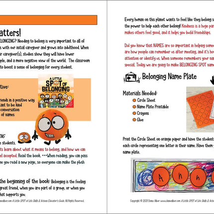 Little SPOT of Life Skills & Actions (Spiral Bound) Educator Guide