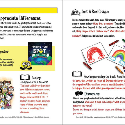 Little SPOT of Life Skills & Actions (Spiral Bound) Educator Guide