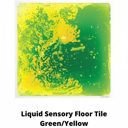 Liquid Sensory Floor Tile - Green/Yellow