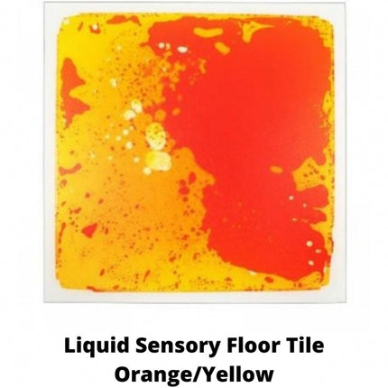 Liquid Sensory Floor Tile - Orange/Yellow