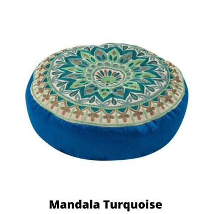 Mandala Turquoise Meditation Cushion