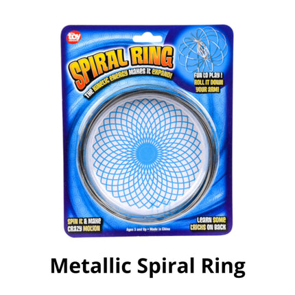 Metallic Spiral Ring