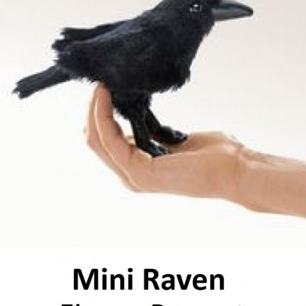 Mini Raven Finger Puppet