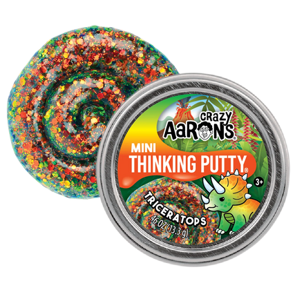 Mini Thinking Putty Triceratops 2"