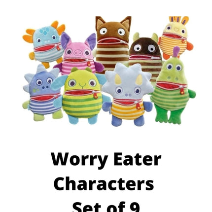 Worry Eaters - Set of 9 Characters