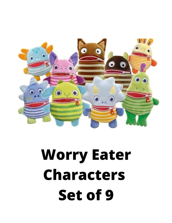 Worry Eaters - Set of 9 Characters
