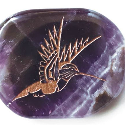 Spirit Stone - Amethyst Hummingbird