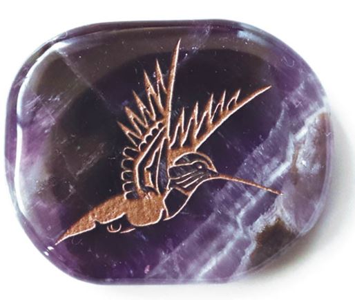 Spirit Stone - Amethyst Hummingbird