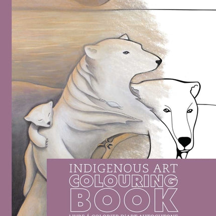 Indigenous Art Coloring Book Polar Bears