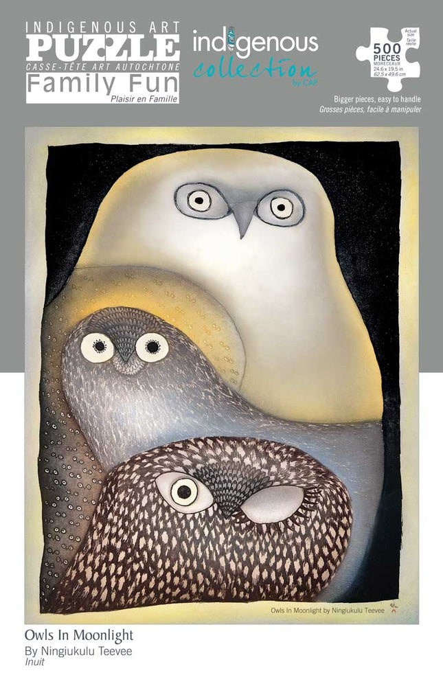 Owls in Moonlight 500 Piece Puzzle