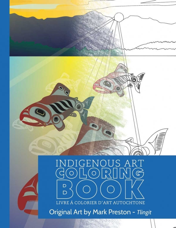 Indigenous Art Colouring Book - Salmon