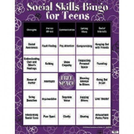 Social Skills Bingo For Teens