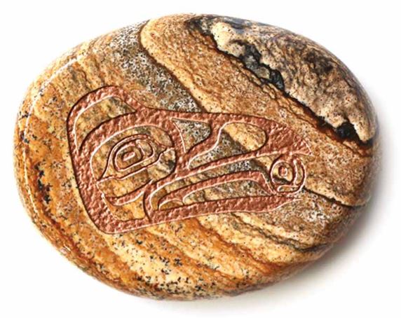 Spirit Stone - Picture Jasper Raven and Light