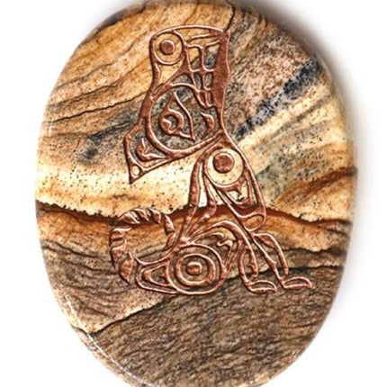 Spirit Stone - Picture Jasper Wolf